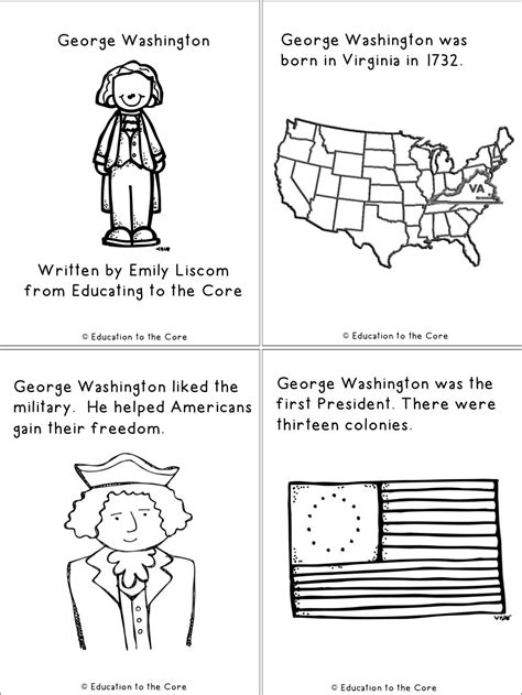 George Washington Free Printable Worksheets